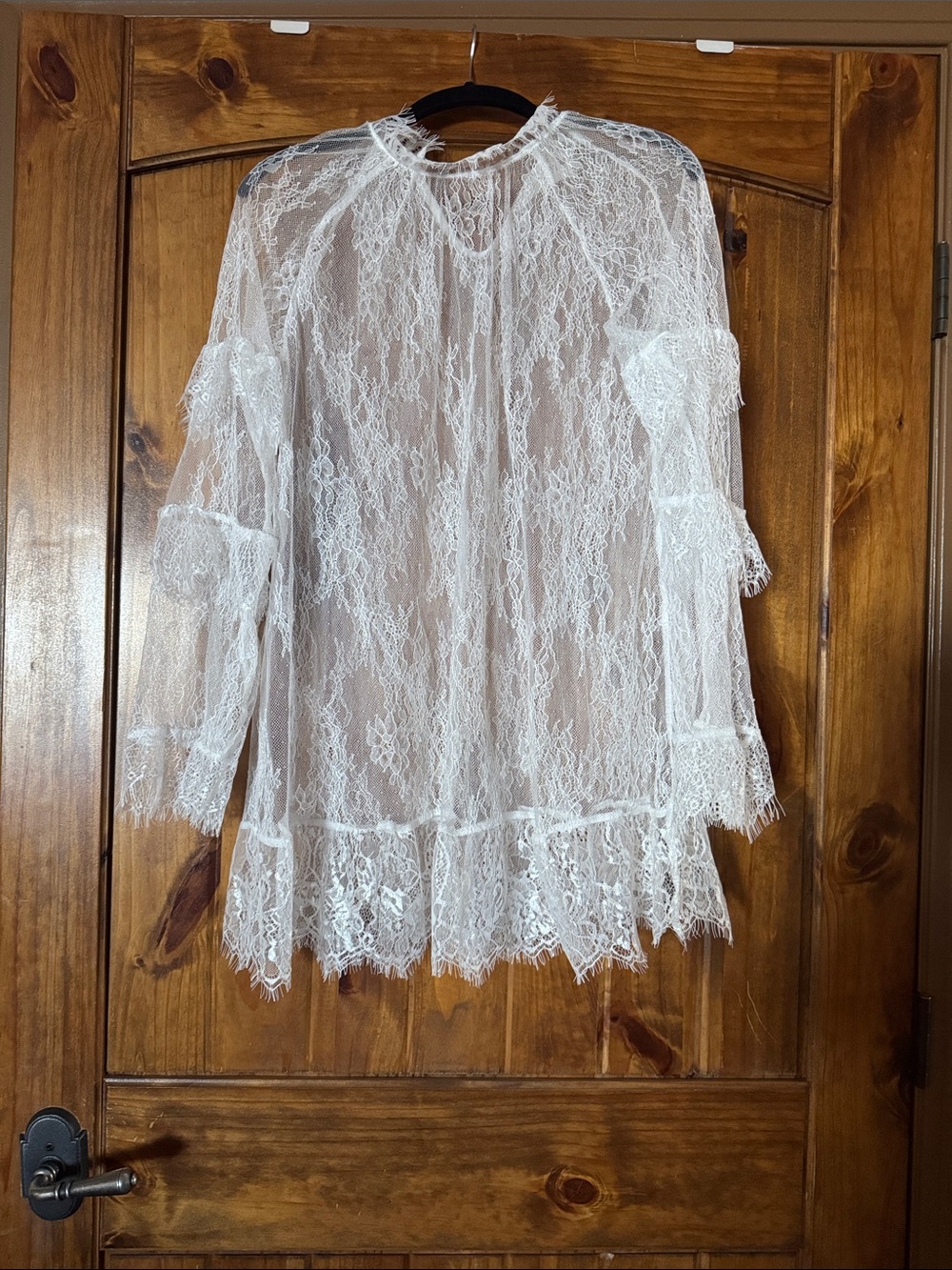 Sheer White Lace Dress/Shirt